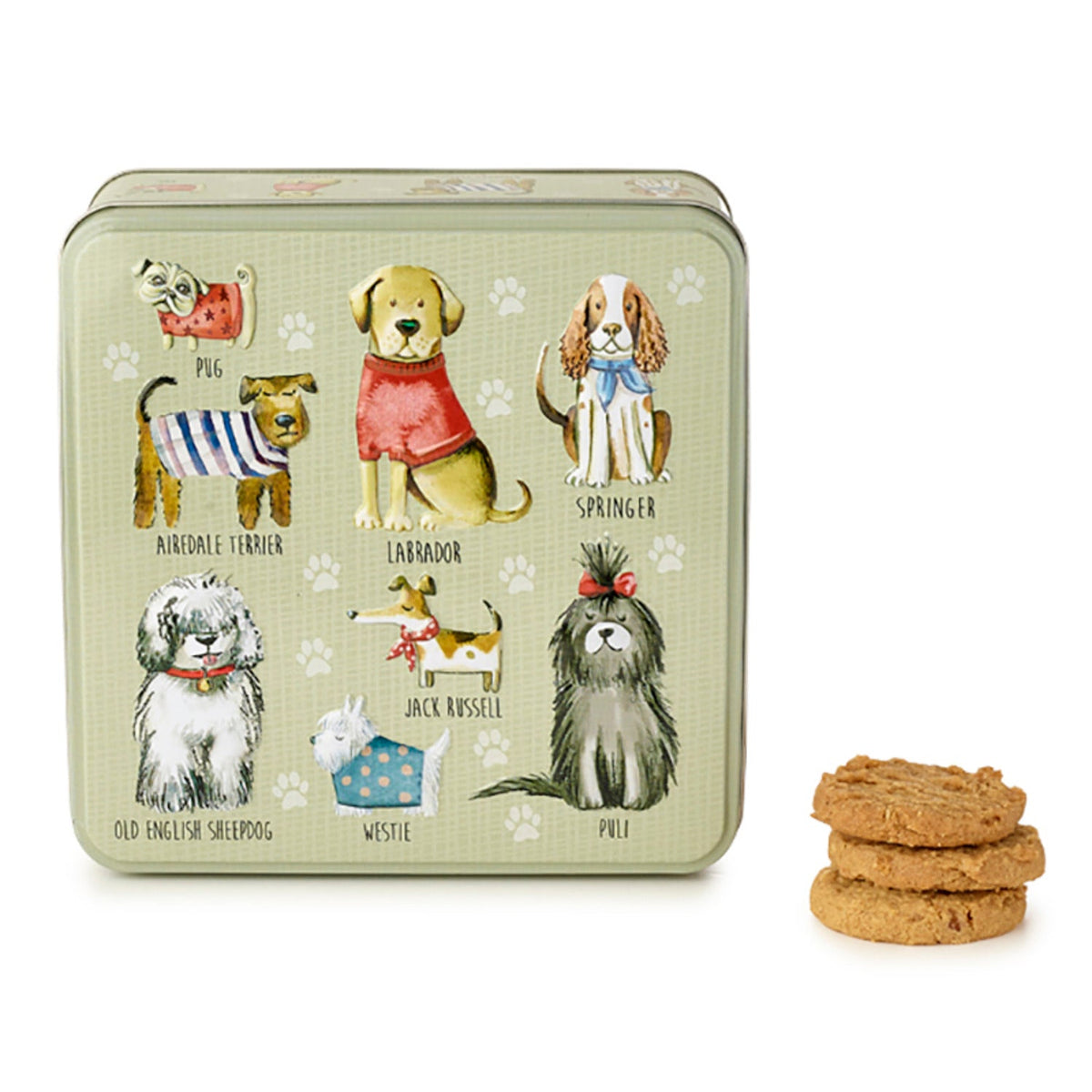 Grandma Wild’s Dogs in Jumpers Biscuit Tin 160g
