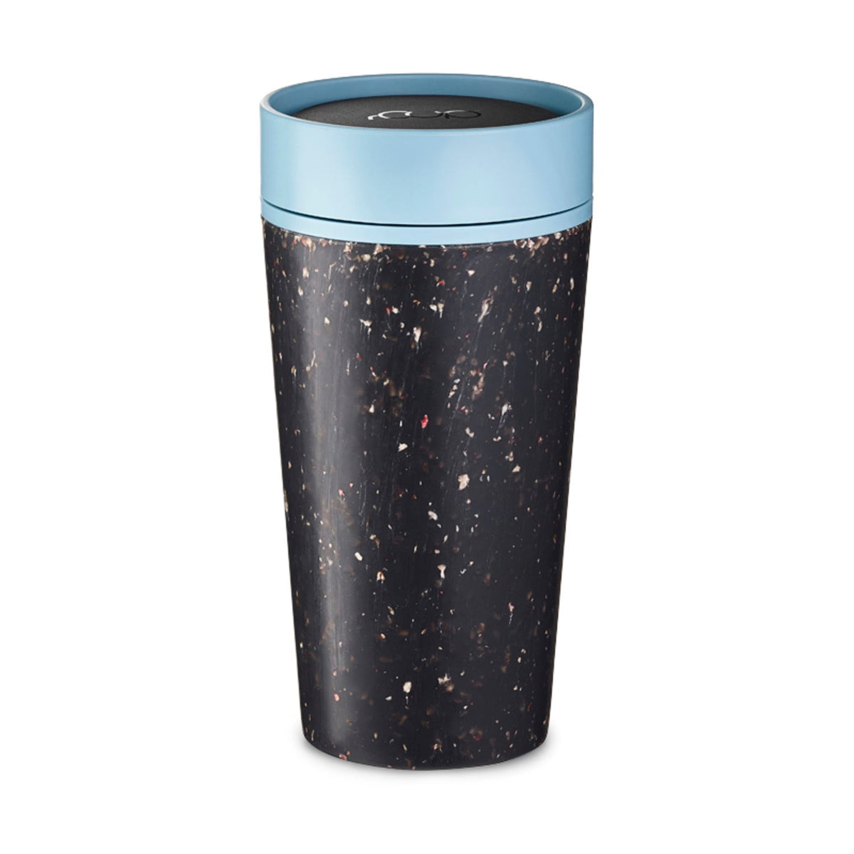 rCUP Recycled Coffee Cup – Black and Teal 340ml