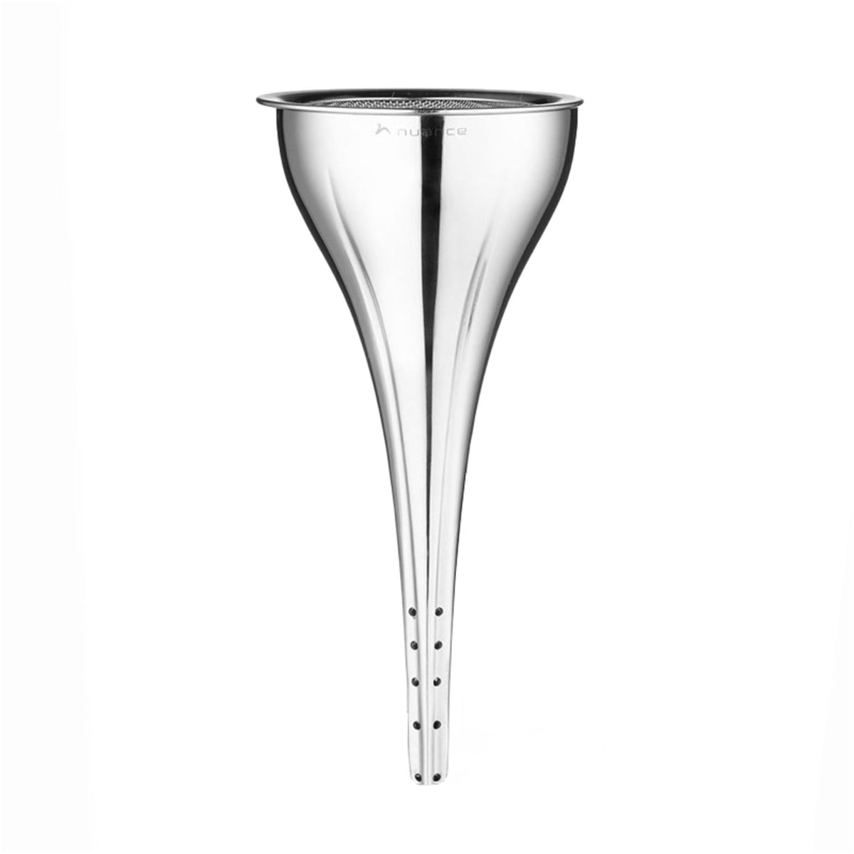 Nuance Stainless Steel Wine Funnel with Strainer