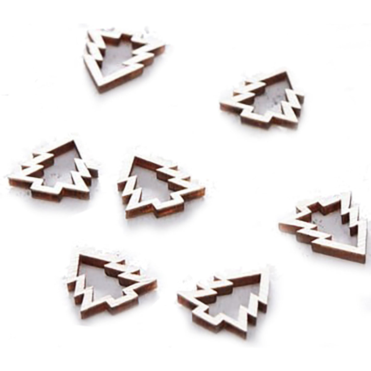 Wooden Christmas Tree Table Confetti
