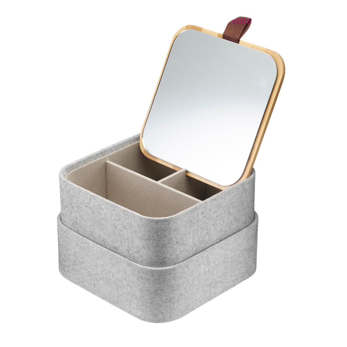 Dressing Table Tidy with Mirrored Lid