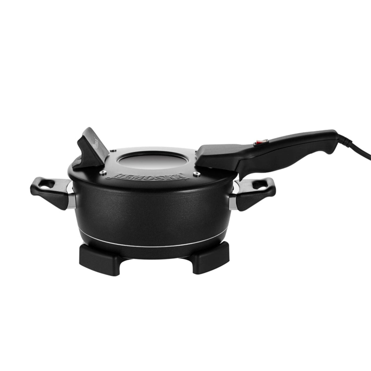 Standard Remoska 2 Litre Electric Cooker with Glass Lid Black
