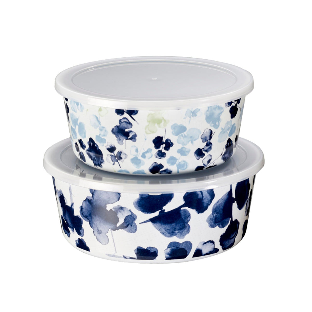 Lakeland Hana Garden Melamine Nesting Lidded Bowl Duo
