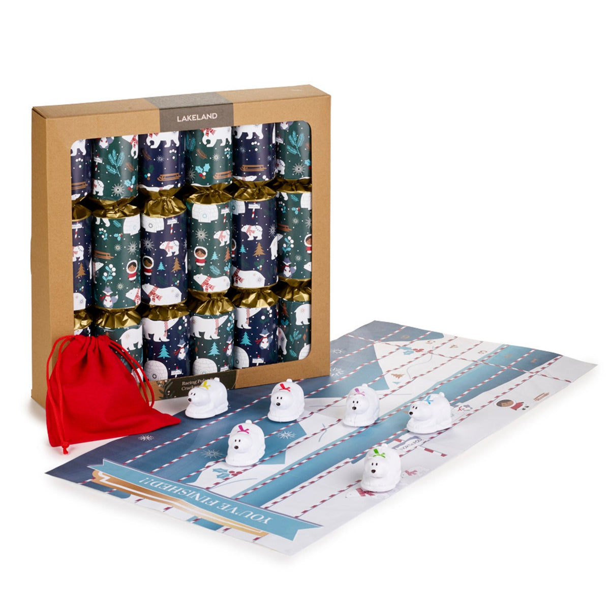 6 Lakeland Racing Polar Bear Crackers