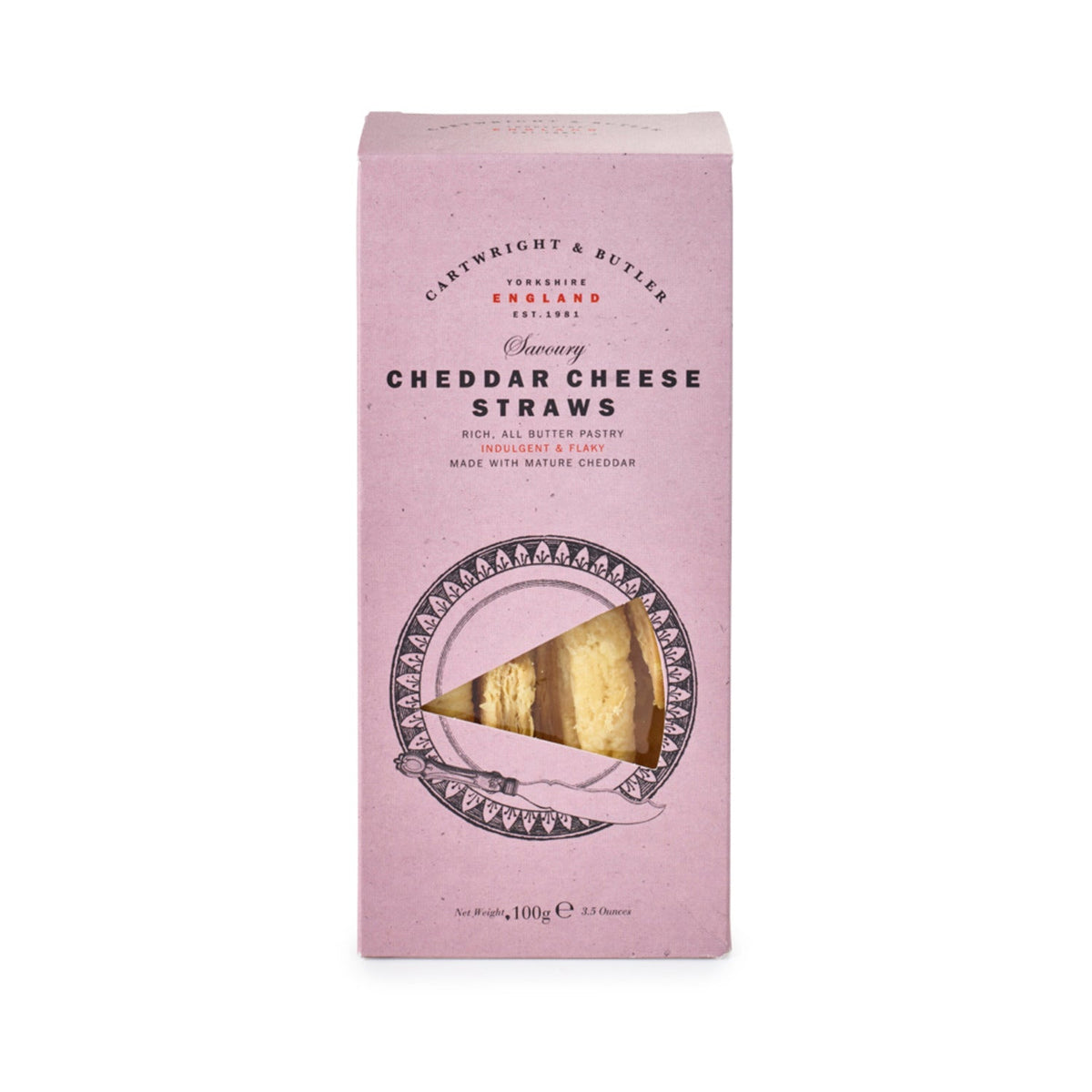 Cartwright & Butler Cheddar Cheese Straws – 100g