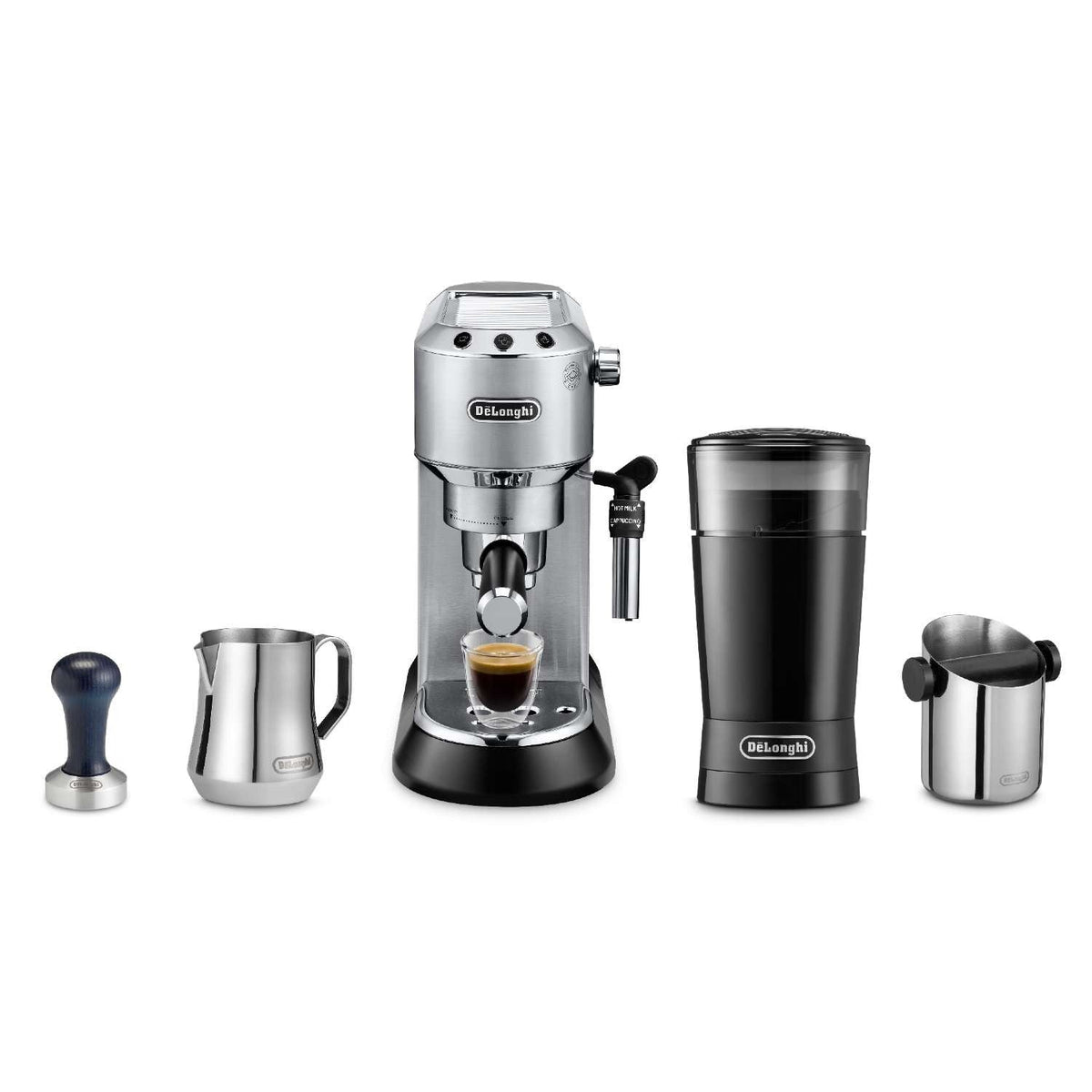 De’Longhi Dedica Coffee Machine Barista Bundle