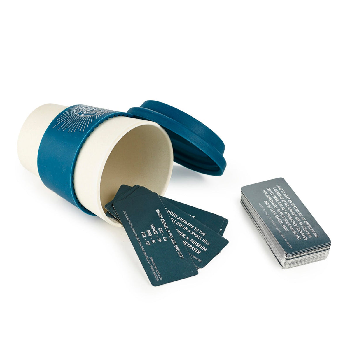 200 Coffee Break Brain Boosting Puzzles with Reusable Coffee Cup