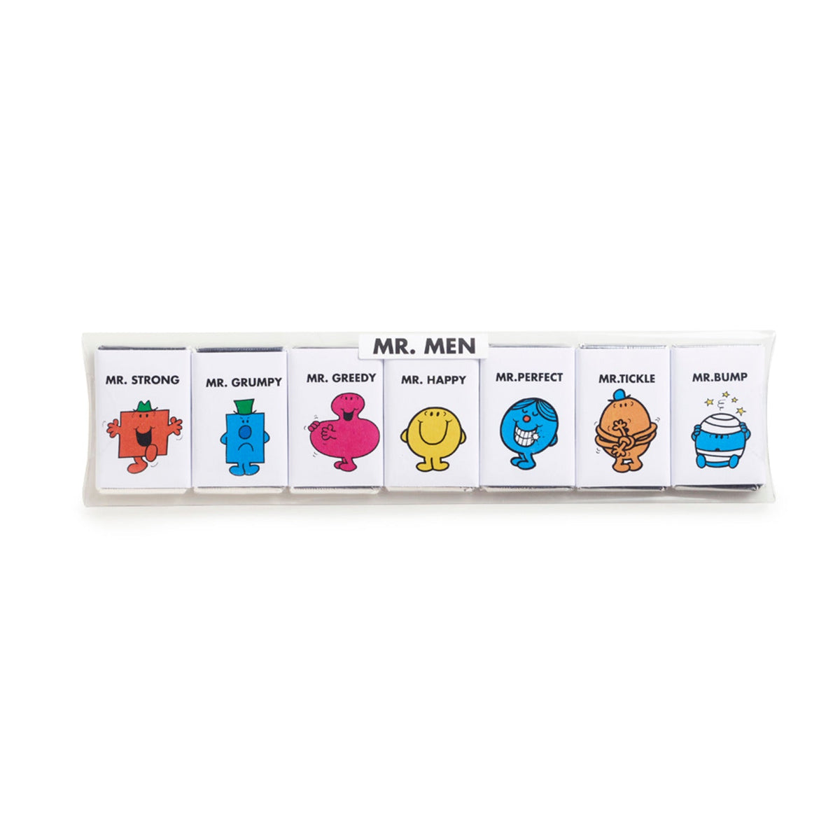 7 Mr Men Milk Chocolate Neapolitan Slims 59.5g