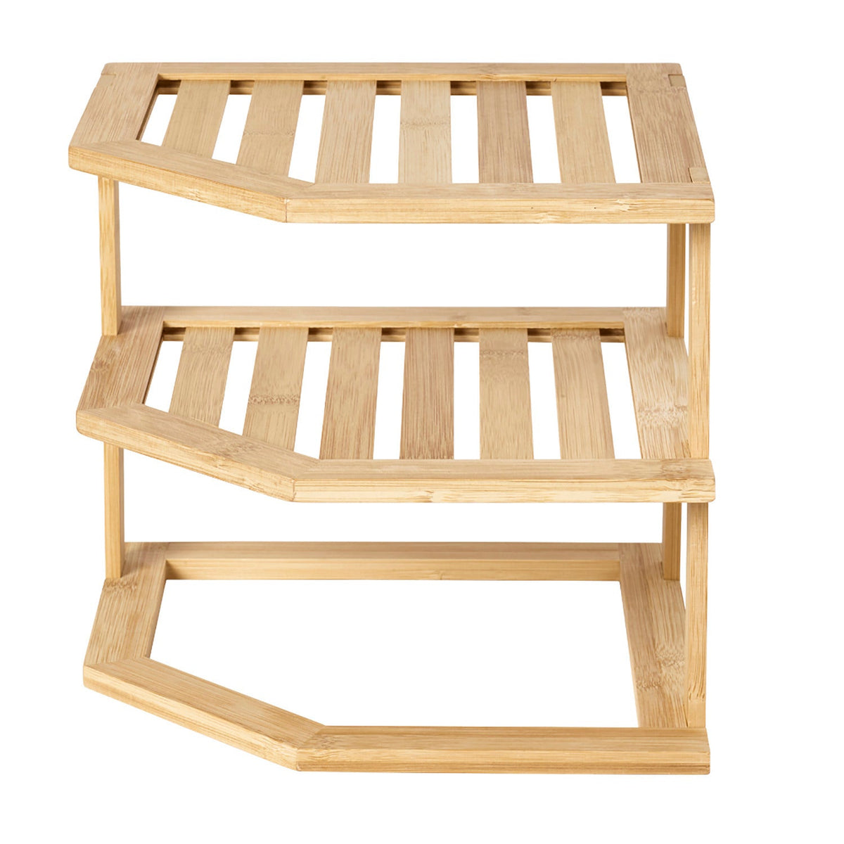 Lakeland Bamboo Corner Shelf