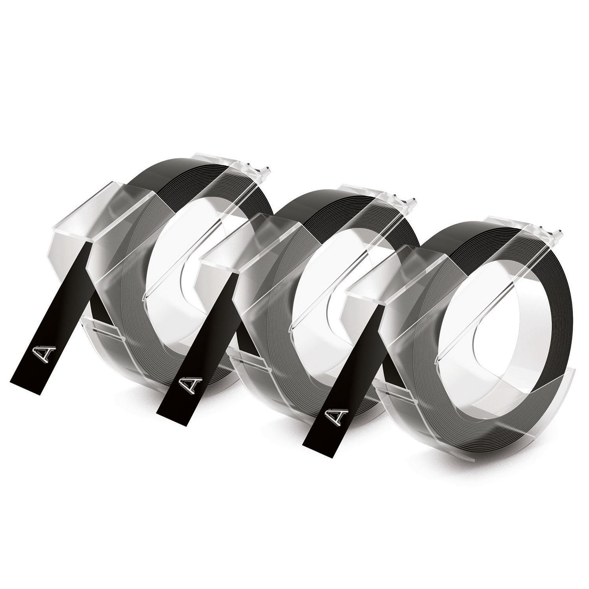 DYMO Embossing Label Maker Tape – Set of 3 Black