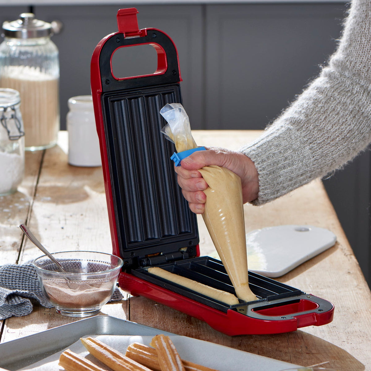 Lakeland Electric Non-Stick Churro Maker Red
