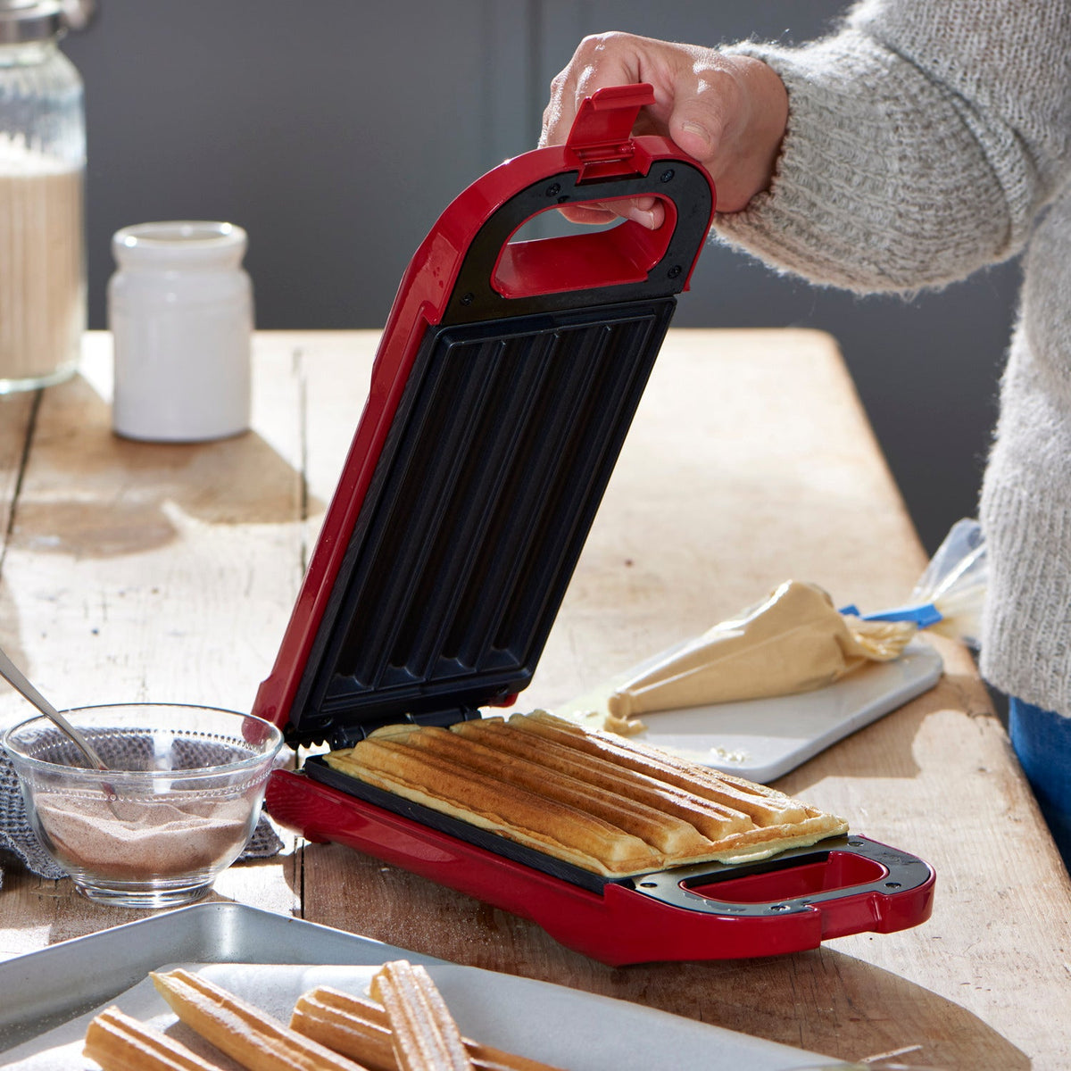 Lakeland Electric Non-Stick Churro Maker Red