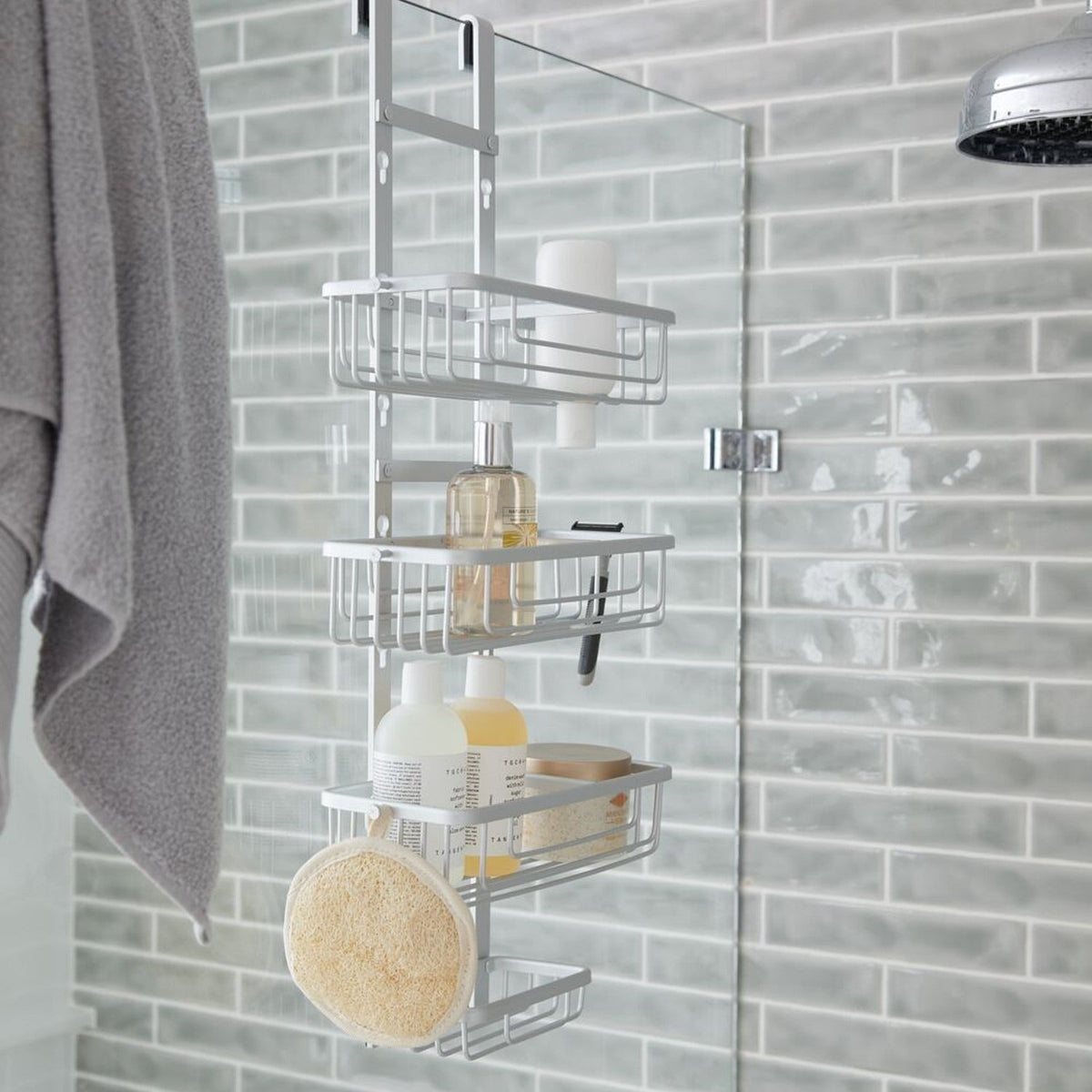 Lakeland Aluminium Adjustable Bath and Shower Caddy