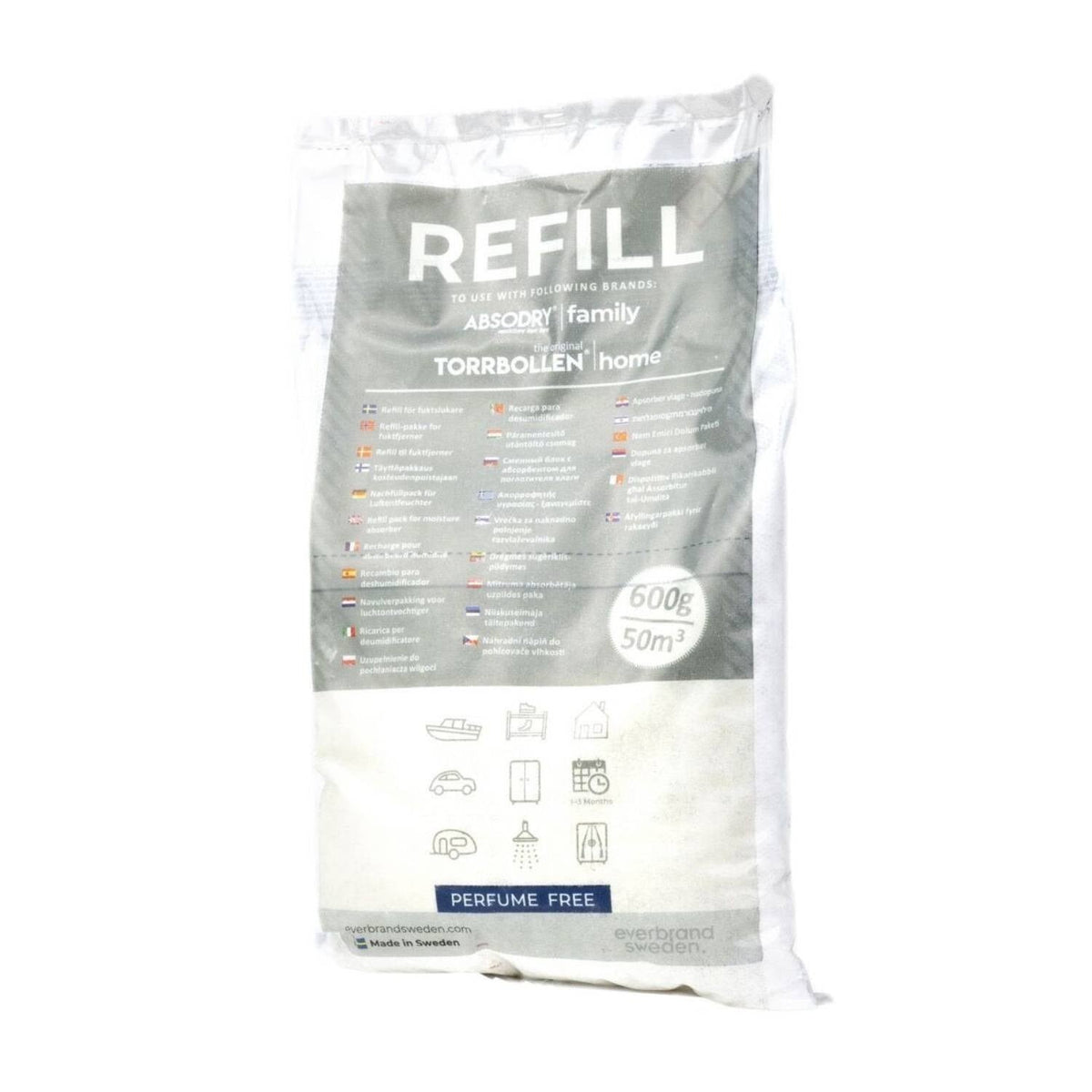 2 Absodry Moisture Absorber Refill Bags