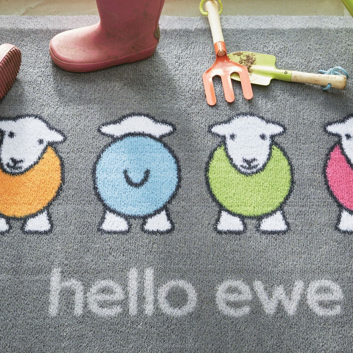 Hug Rug ‘Hello Ewe’ Herdy Doormat