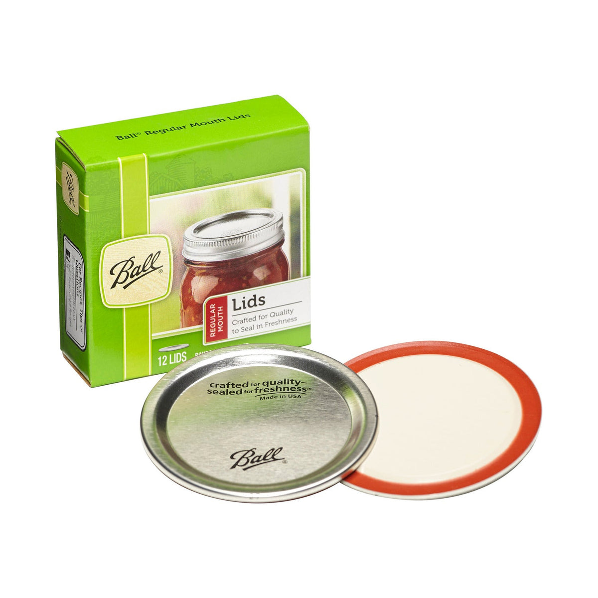 Ball Regular Mouth Mason Jar Lids - Pack of 12
