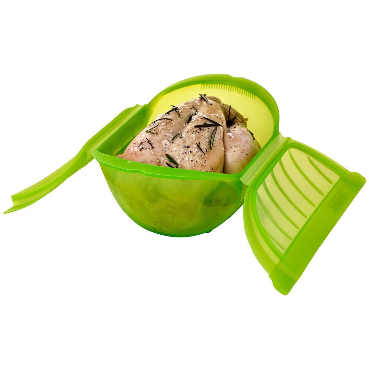 Lékué Microwave Cookware Green Deep Silicone Steam Case 1 Litre