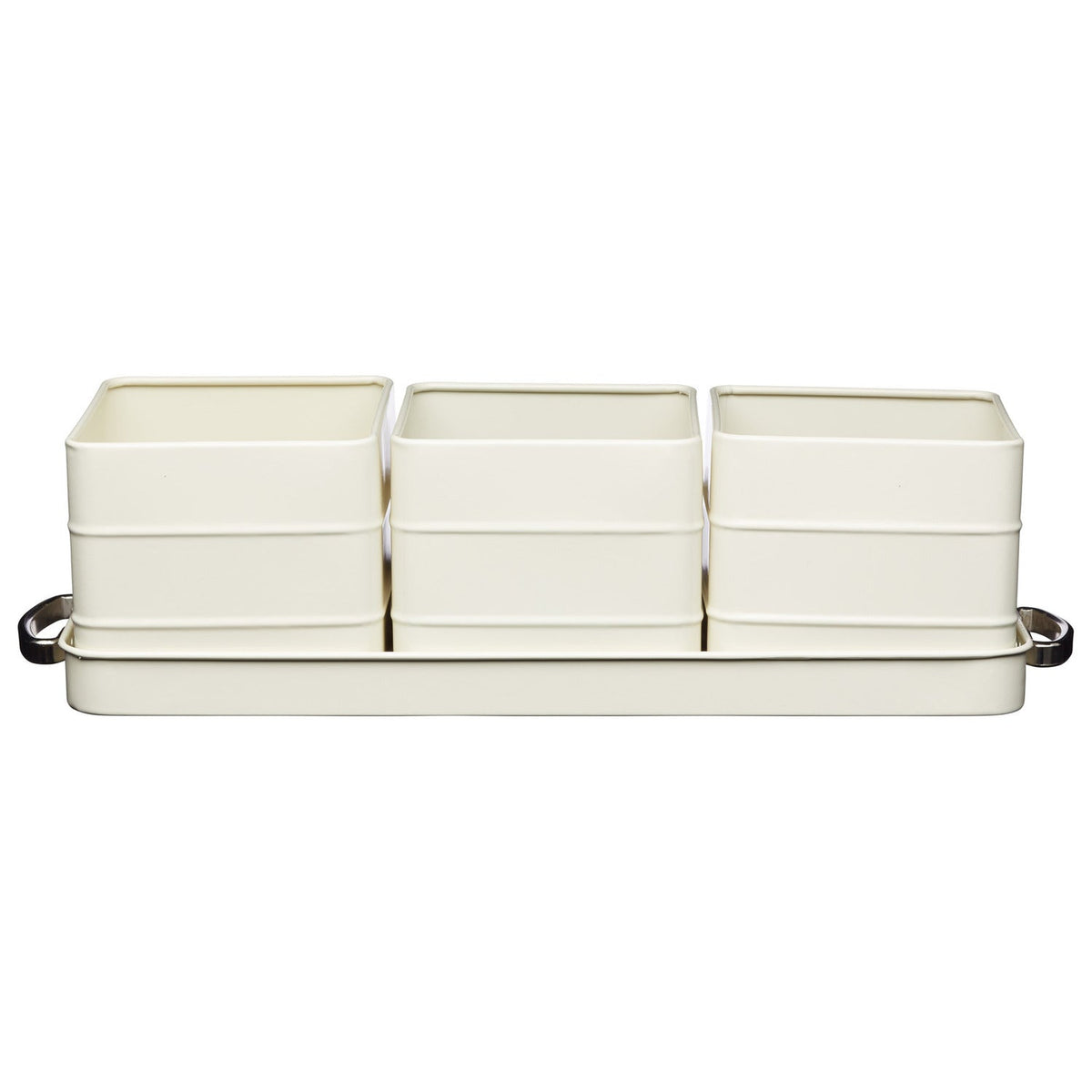 Living Nostalgia Antique Cream Herb Pots