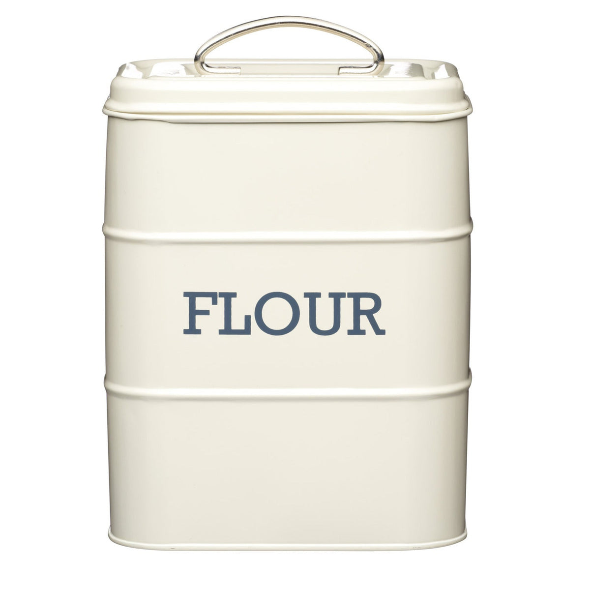 Living Nostalgia Antique Cream Flour Tin