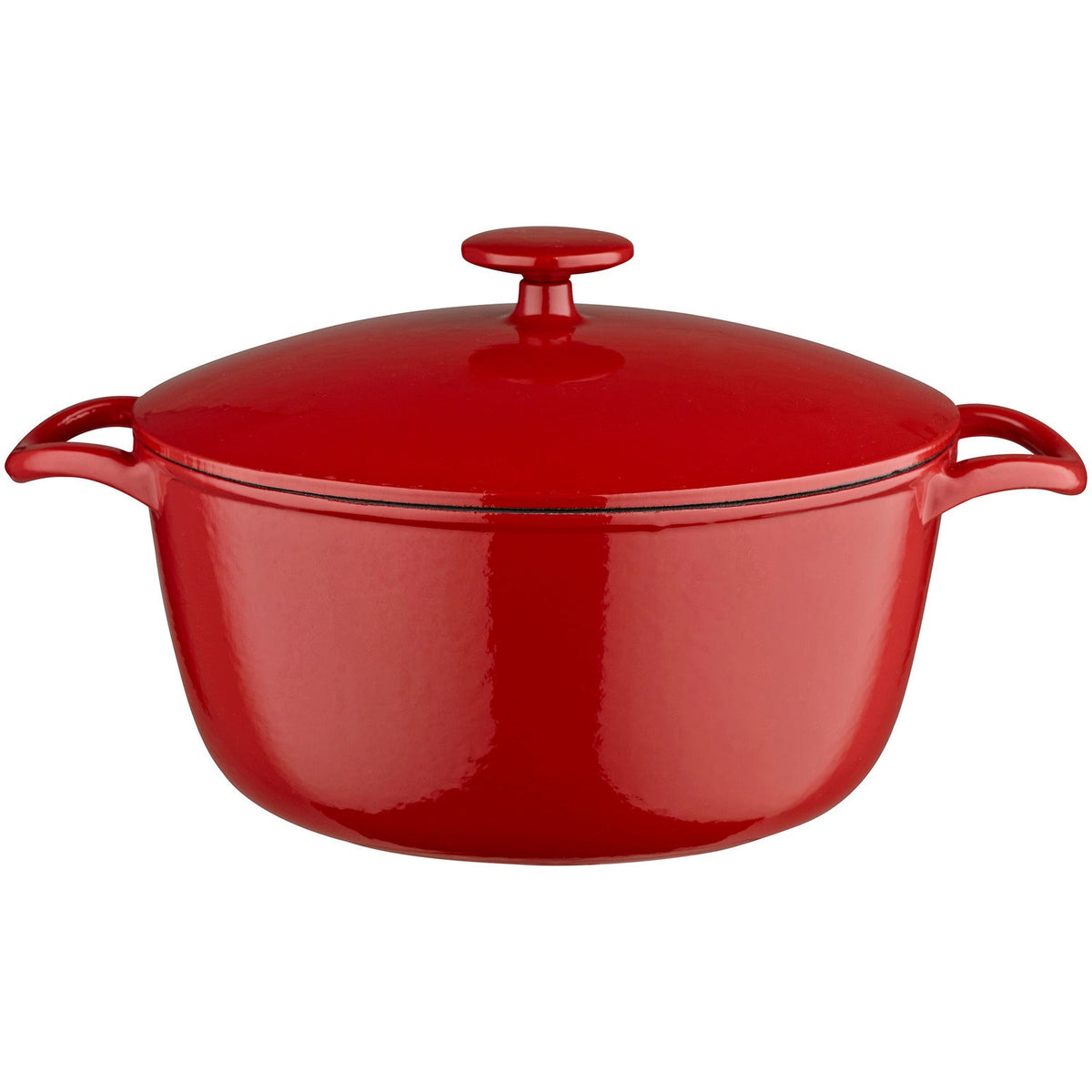 Lakeland 26cm Paprika Red Cast Iron Casserole