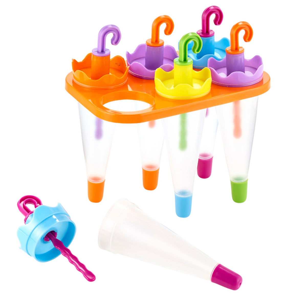 6 Umbrella Ice Lolly Moulds