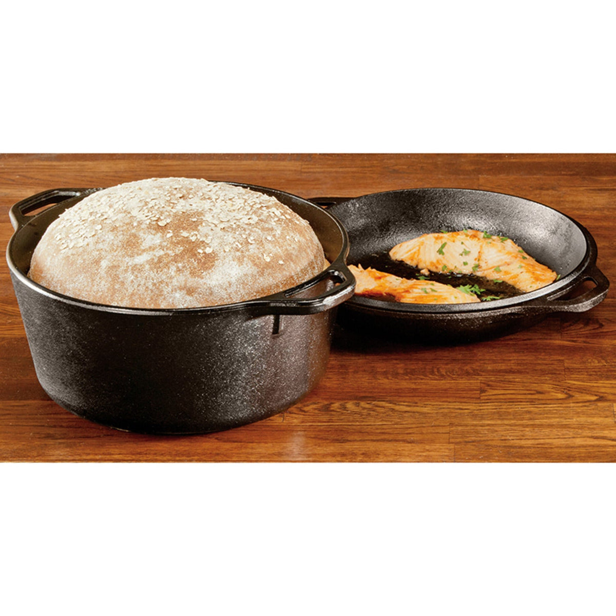 Lodge Cast Iron Double Dutch Oven 26cm