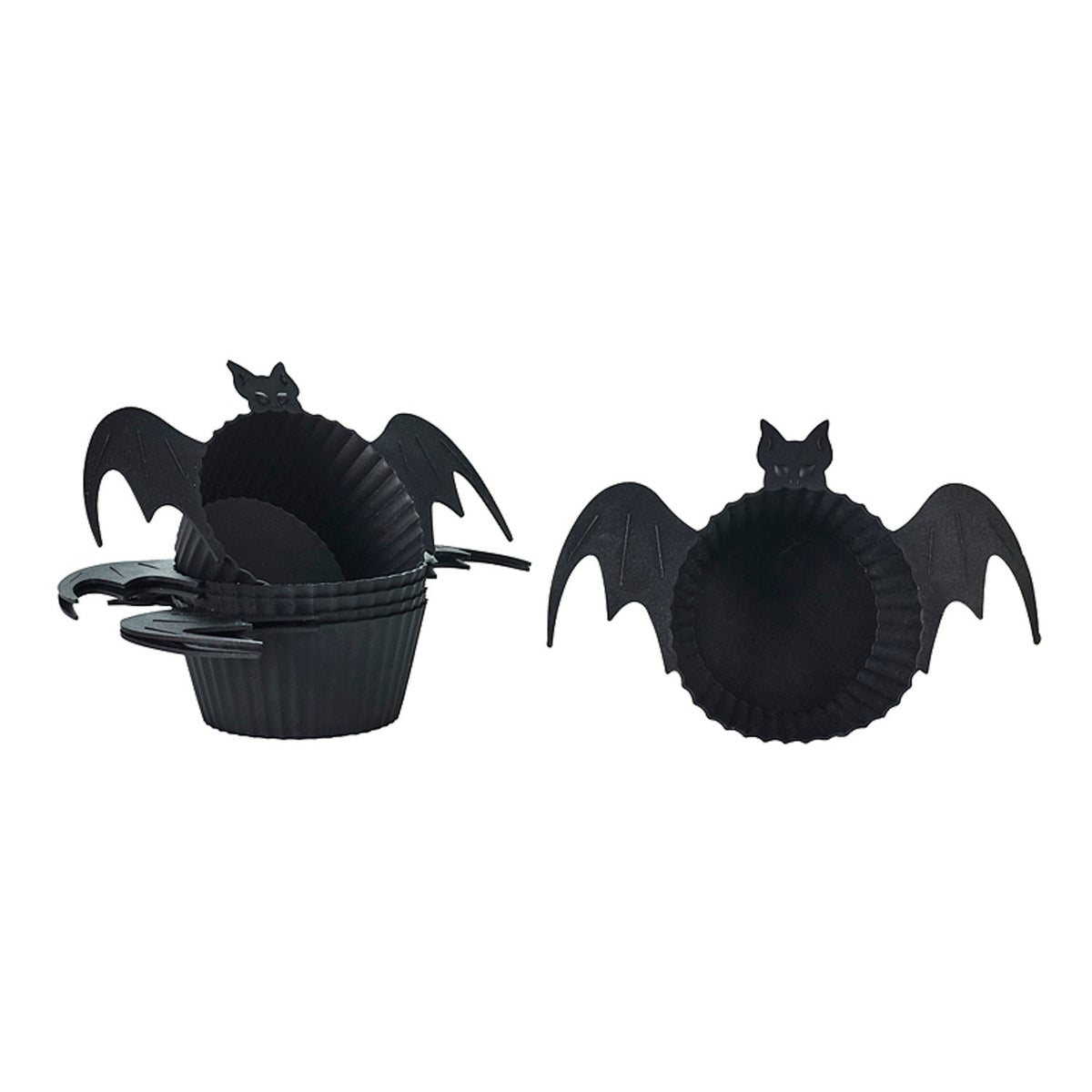 Halloween Bat Silicone Cupcake Cases - 6 Pack