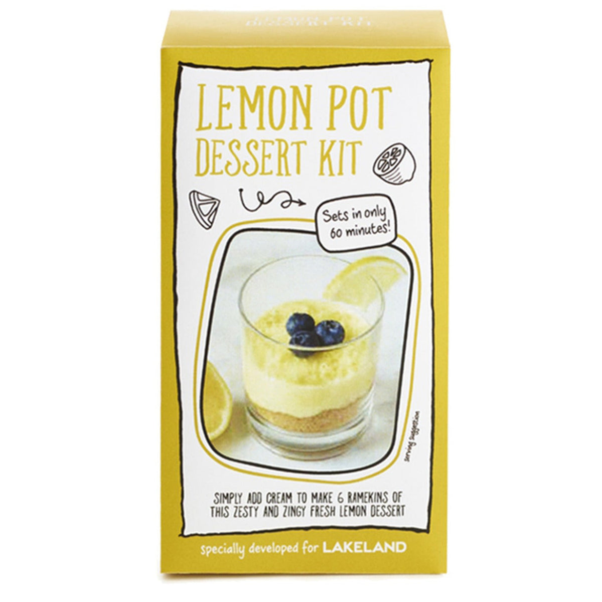 Lakeland Just Add Cream Lemon Pot Dessert Kit 60g
