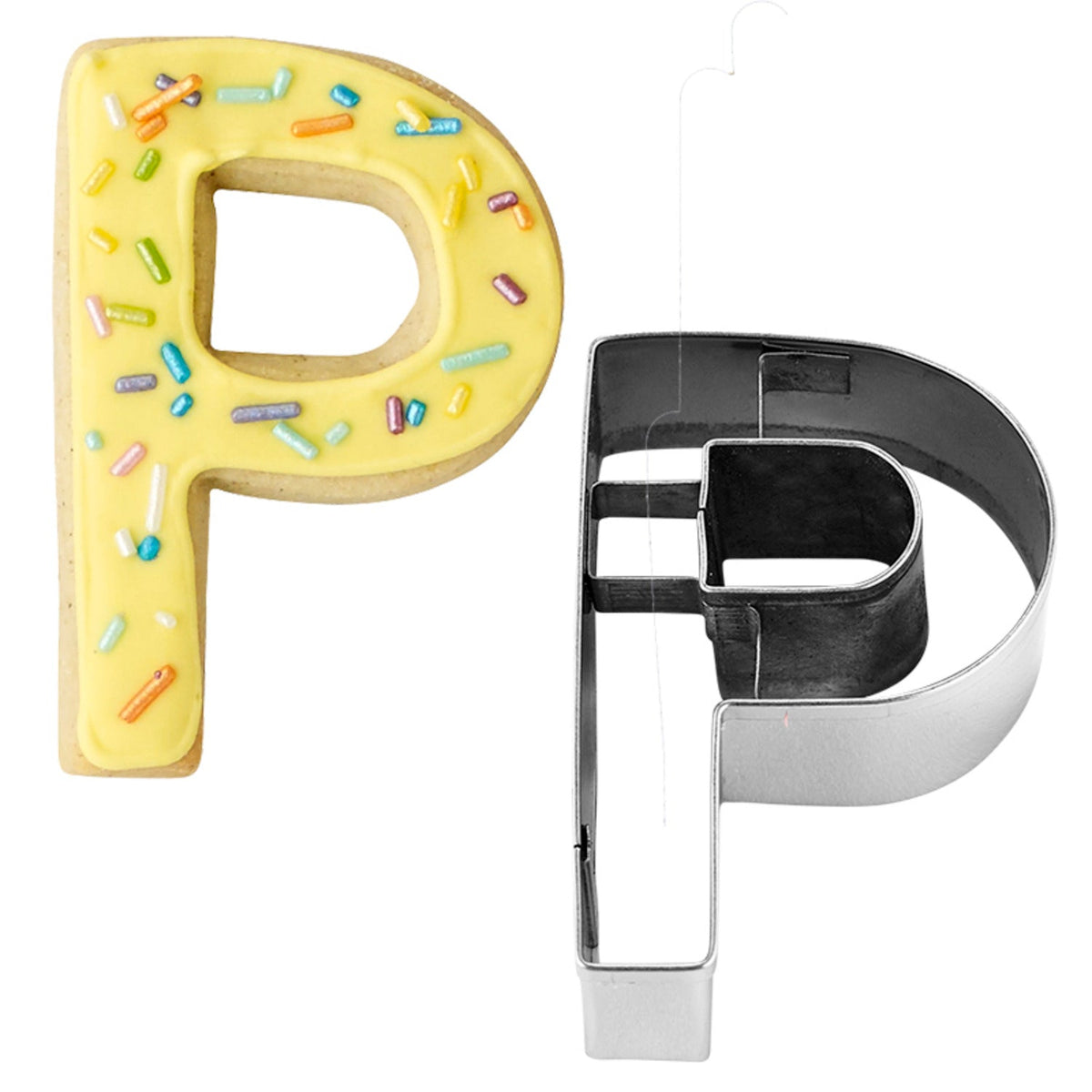 Letter P Alphabet Stainless Steel Cookie Cutter