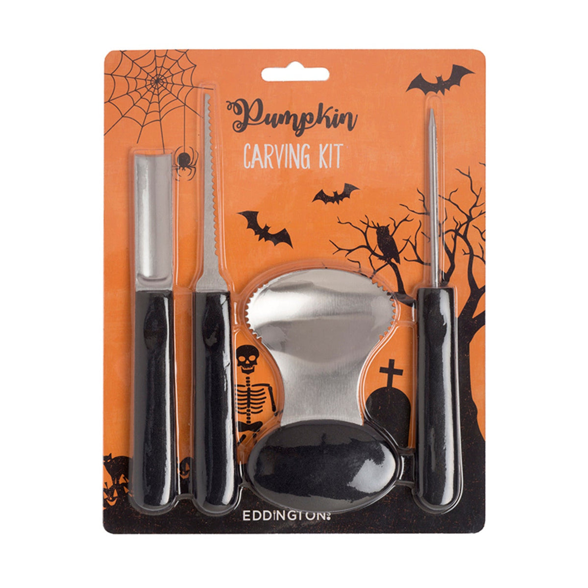 4pc Halloween Pumpkin Carving Kit