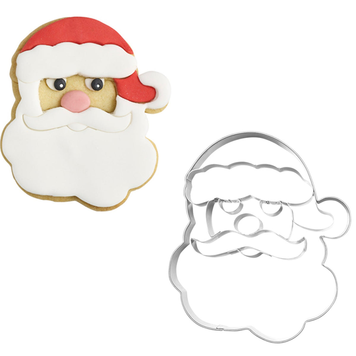 Santa Face Cookie Cutter 10.5cm