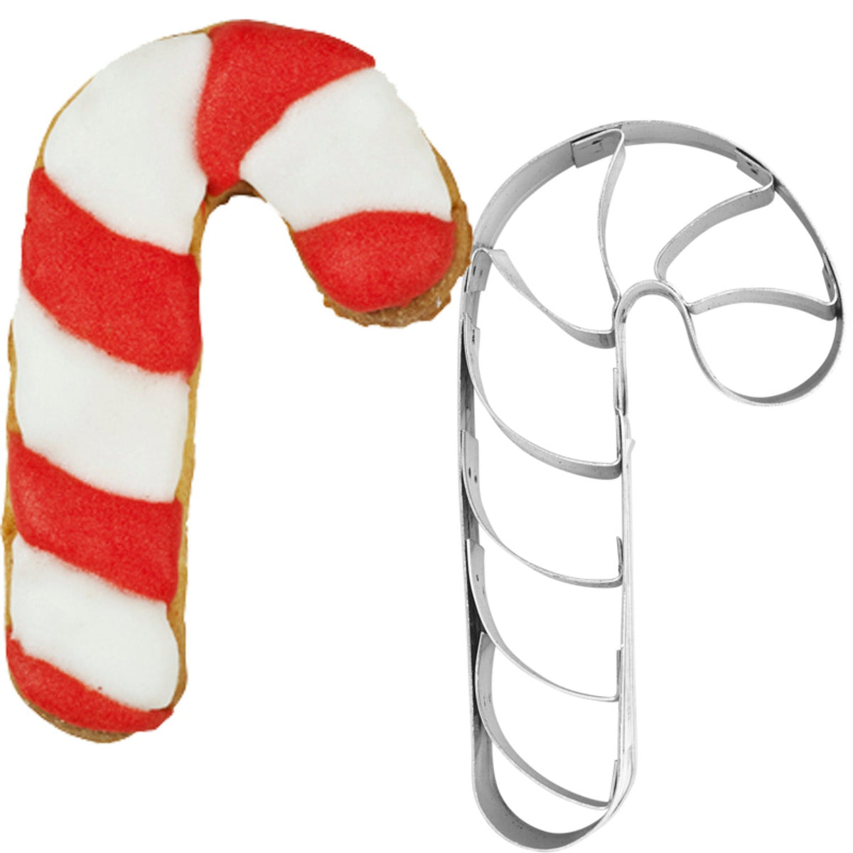 Striped Candy Cane Cookie Cutter 7cm