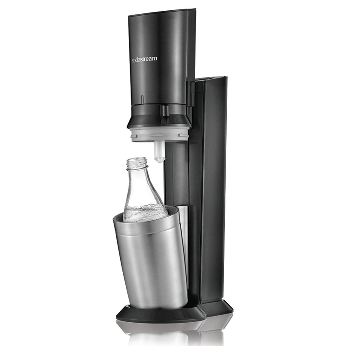Sodastream Crystal Sparkling Water Maker Black with 60L Gas Cylinder