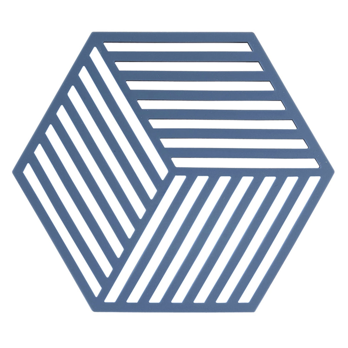Zone Denmark Hexagon Silicone Trivet – Denim Blue