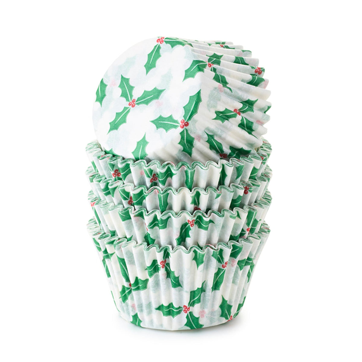 Holly Berry Cupcake Cases 100 Pack