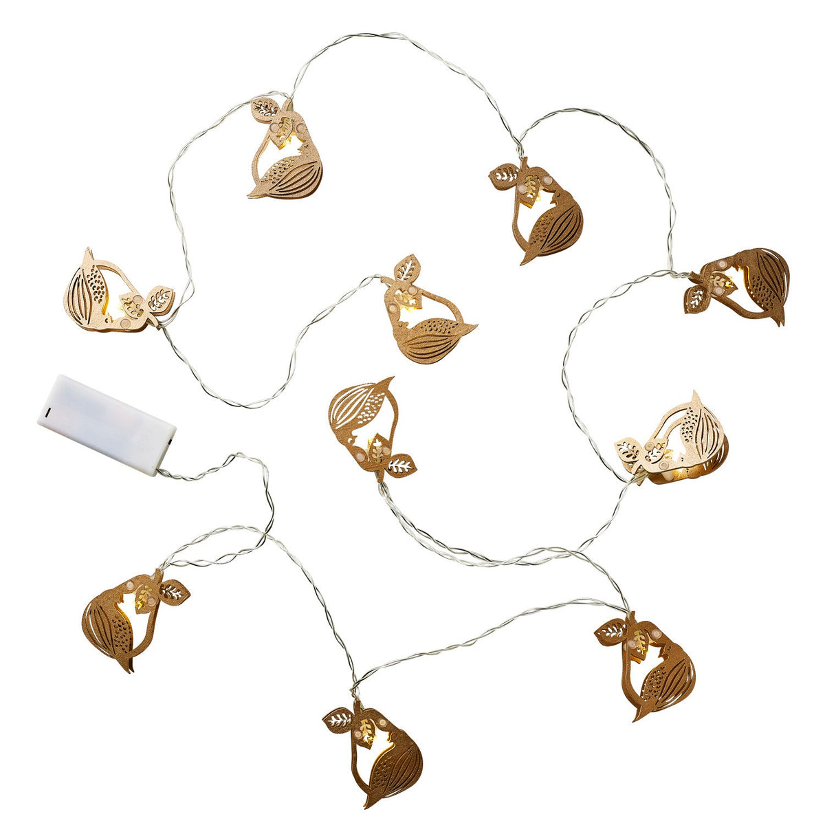 12 Days of Christmas Partridge and Pear Light String - 1.8m