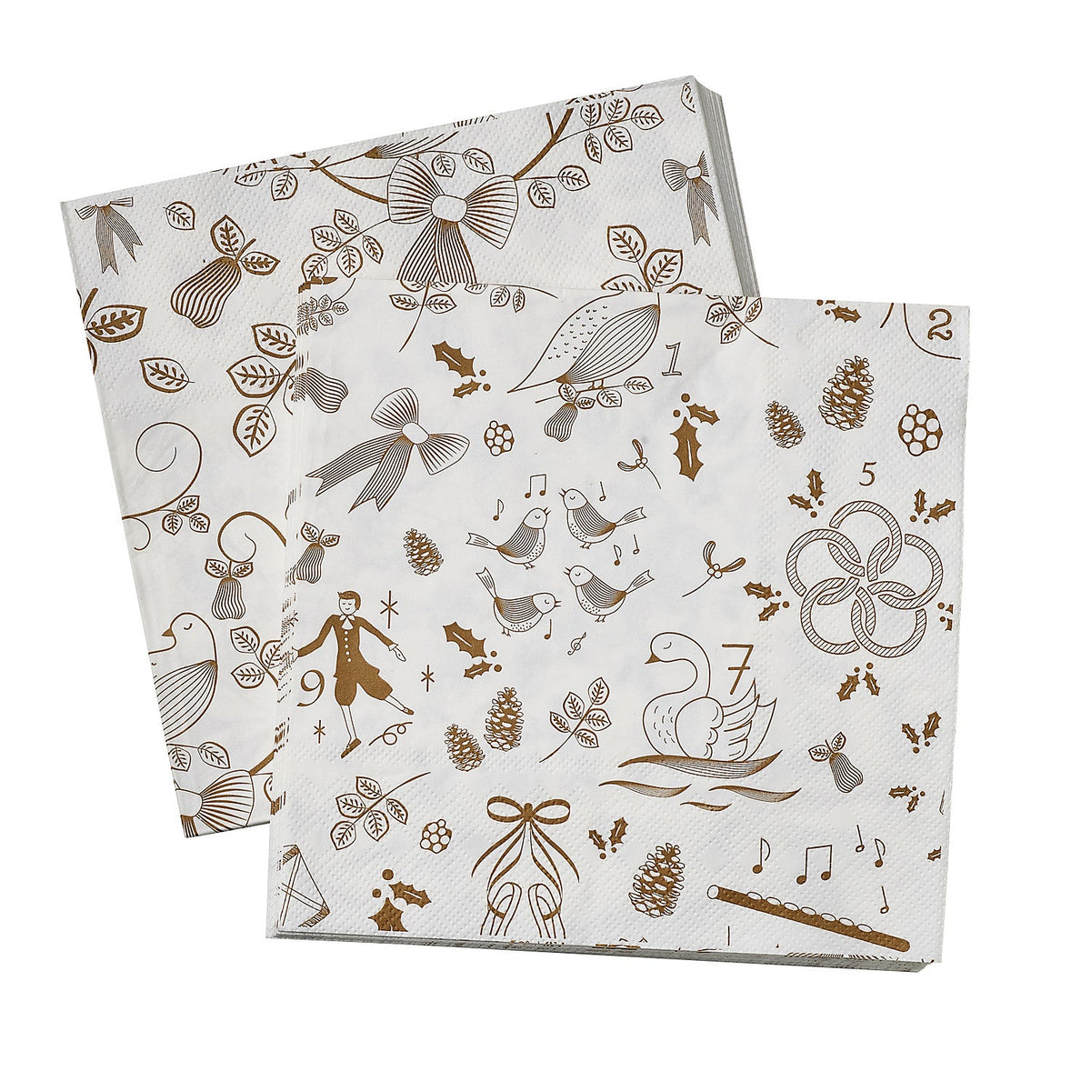 12 Days of Christmas Partridge Napkins - Pack of 20