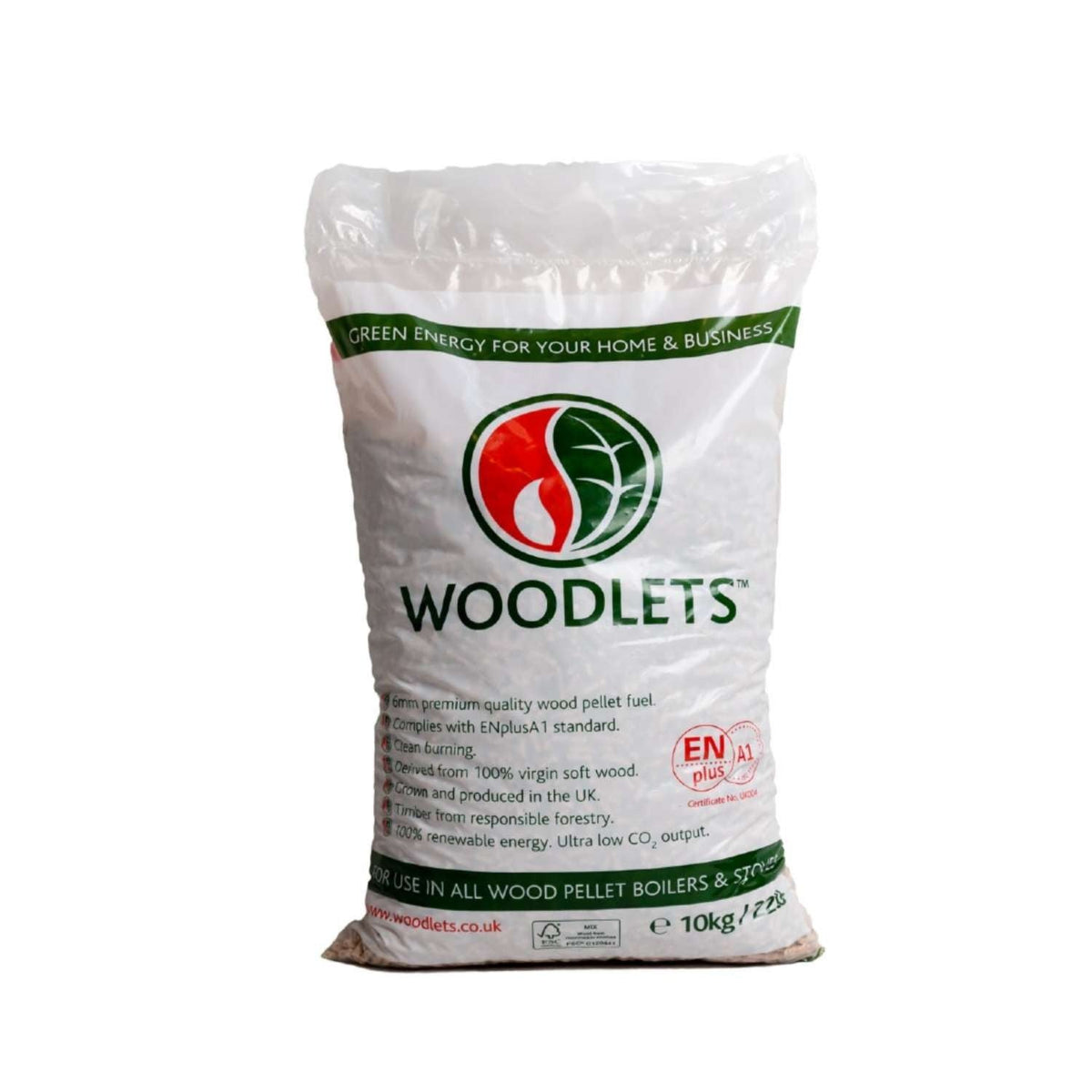 Woodlets Wood Pellets 10kg