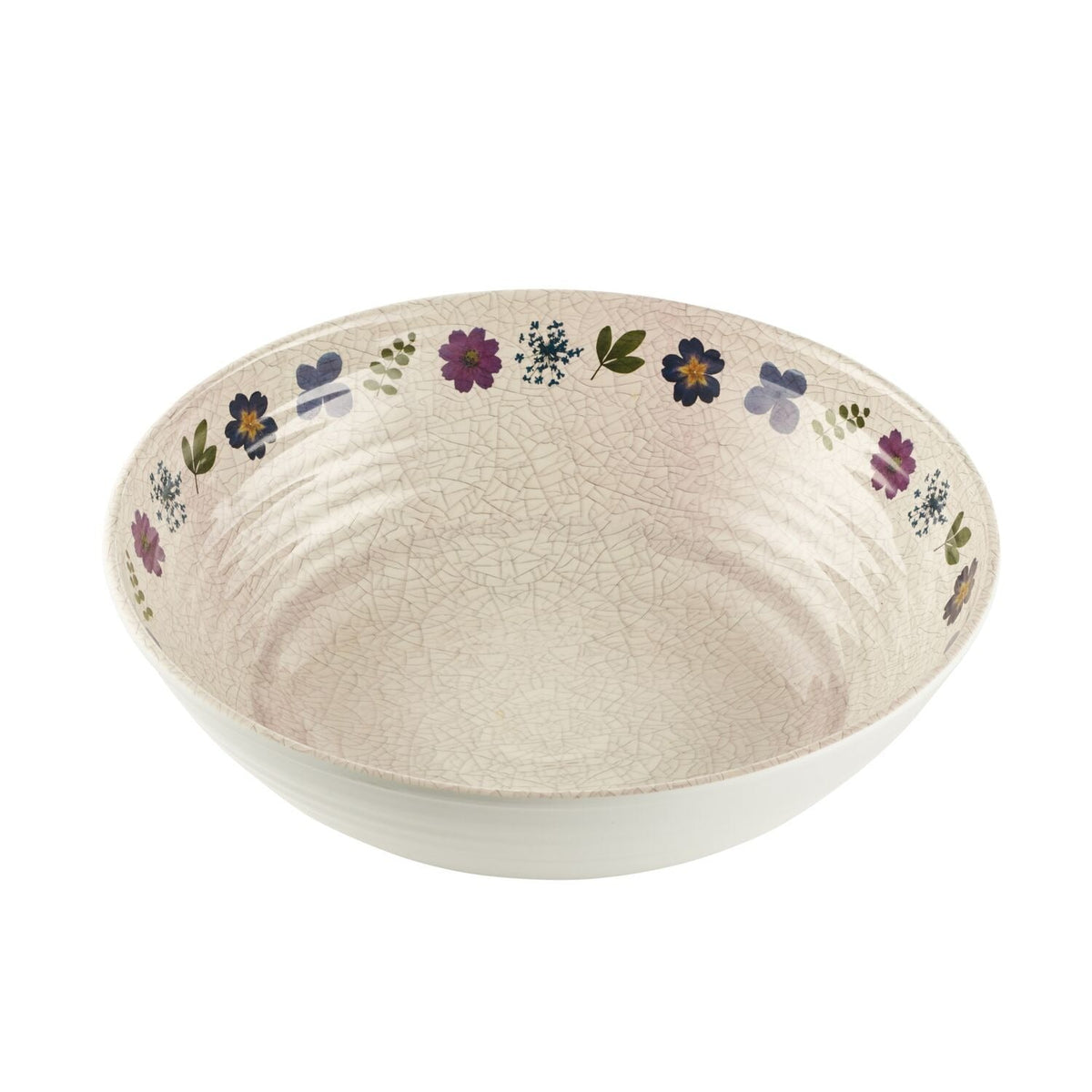 Lakeland Pressed Flowers Melamine Salad Bowl