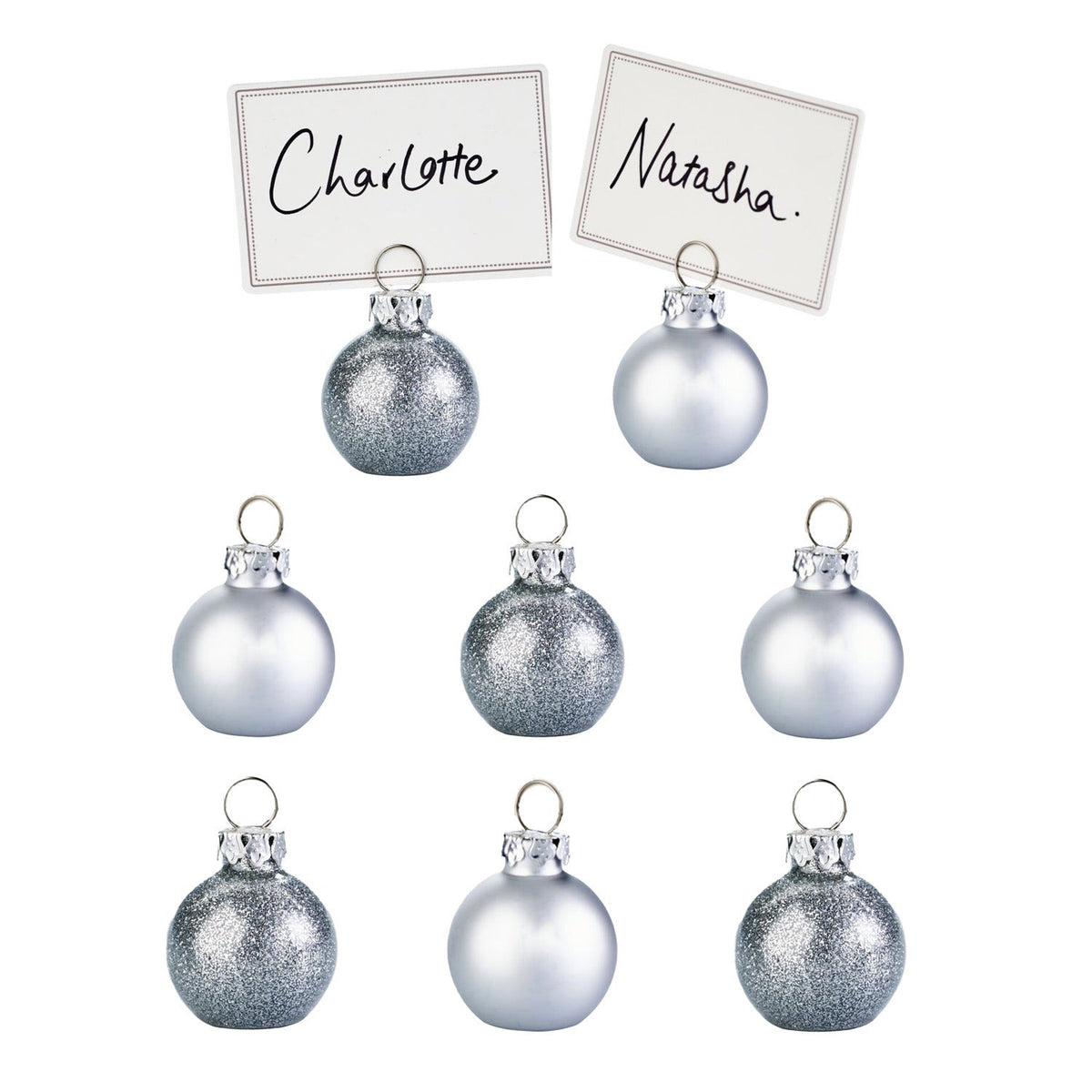 8 Talking Tables Silver Bauble Place Settings