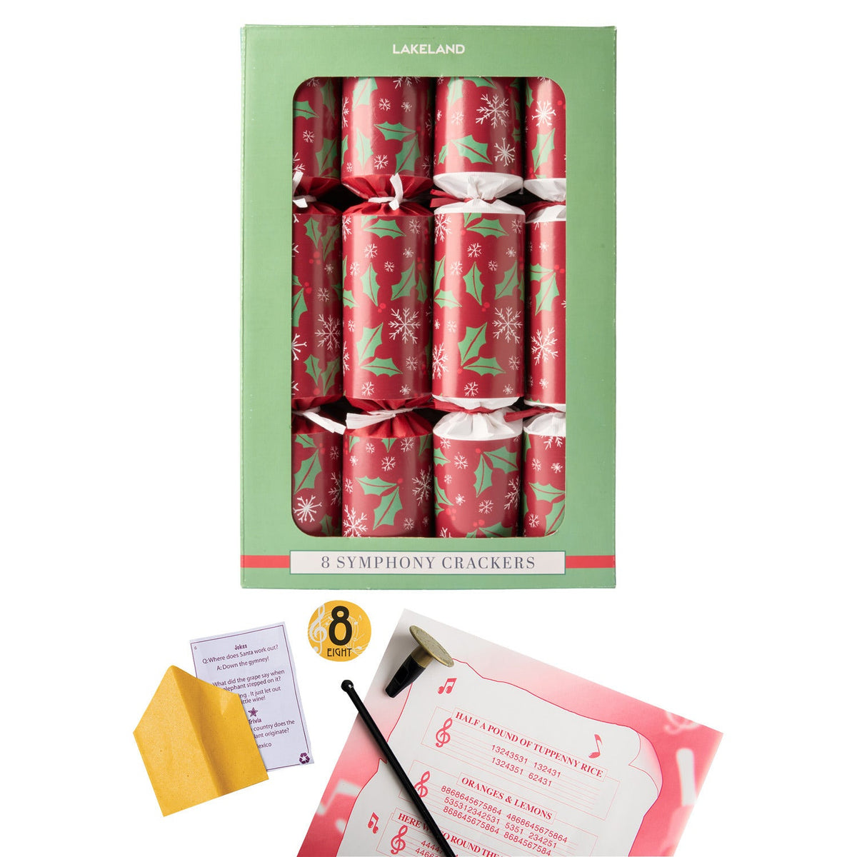 Lakeland Cracker Symphony Handmade Musical Christmas Crackers