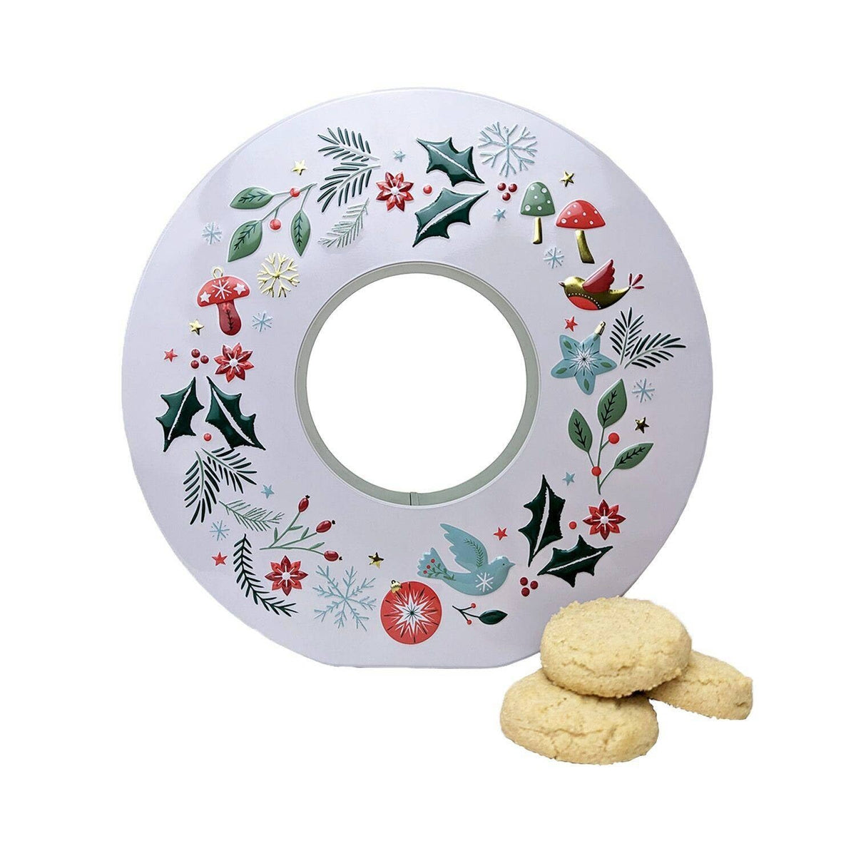 Lakeland Winter Wreath Christmas Shortbread Tin