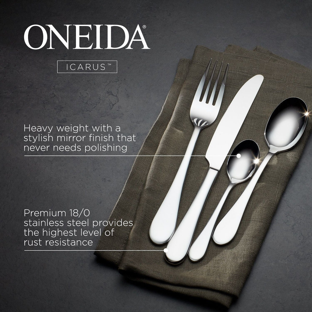 Oneida Icarus 16-Piece Cutlery Set