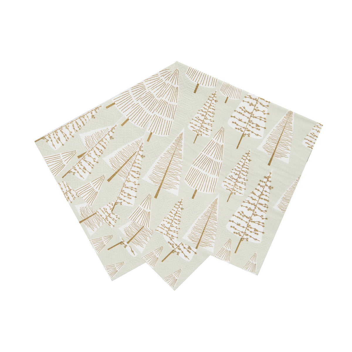 Talking Tables Gold Christmas Tree Napkins Pack of 20