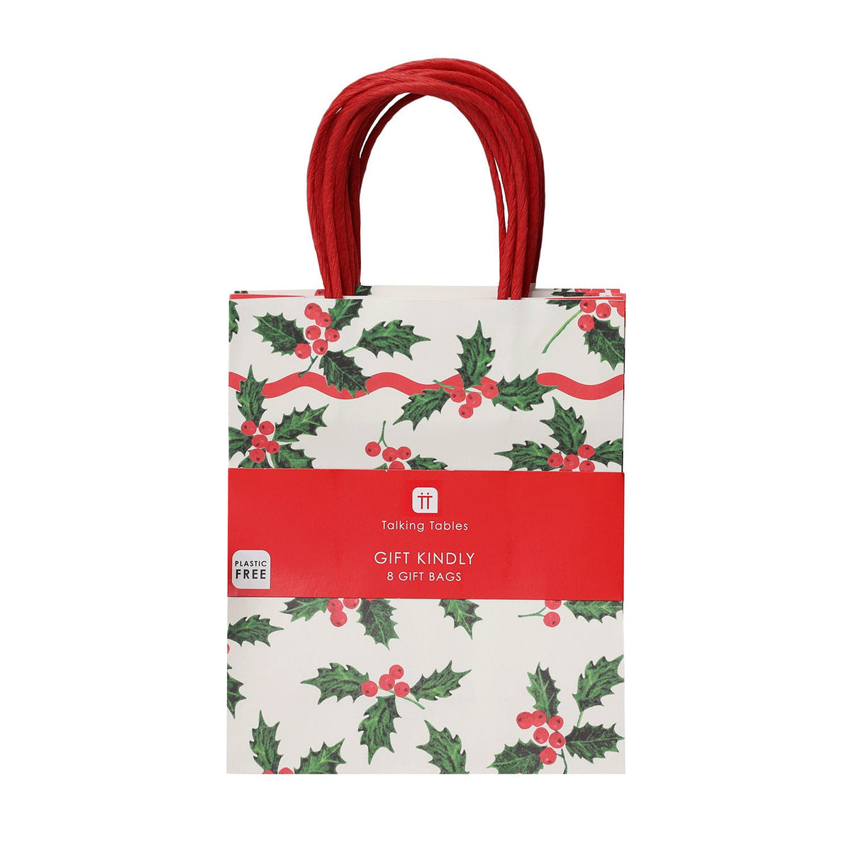 Talking Tables Holly Gift Bags 8pk