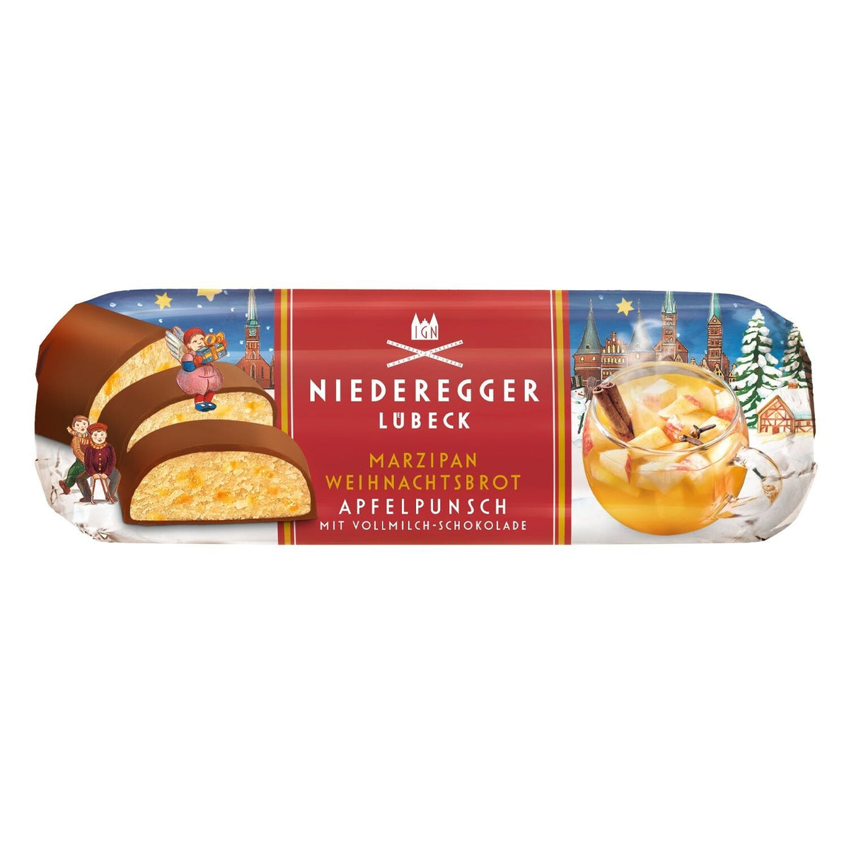 Niederegger Christmas Apple Punch Marzipan Loaf 125g