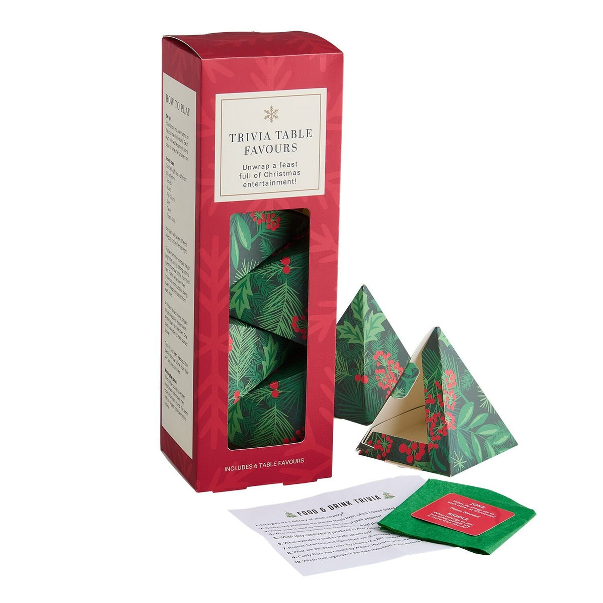 Festive Trivia Table Favours