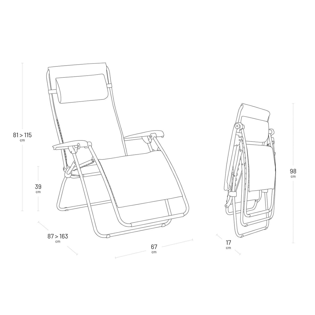 Lafuma Zero Gravity Reclining Chair Siegle