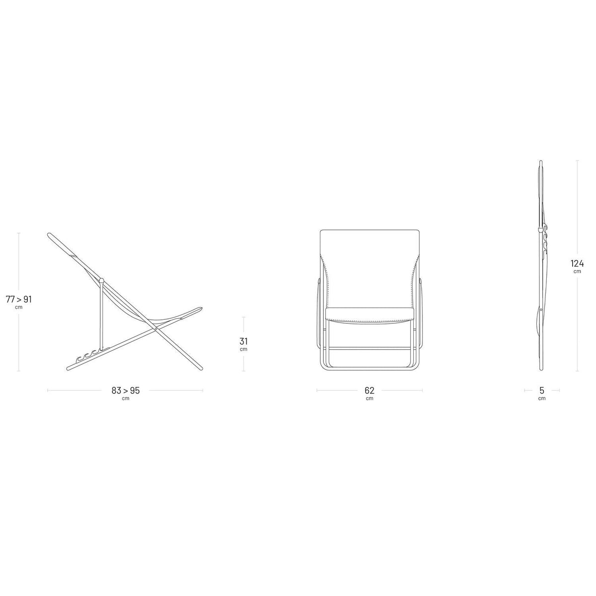 Lafuma Relaxation Deck Chair Siegle – Set of 2