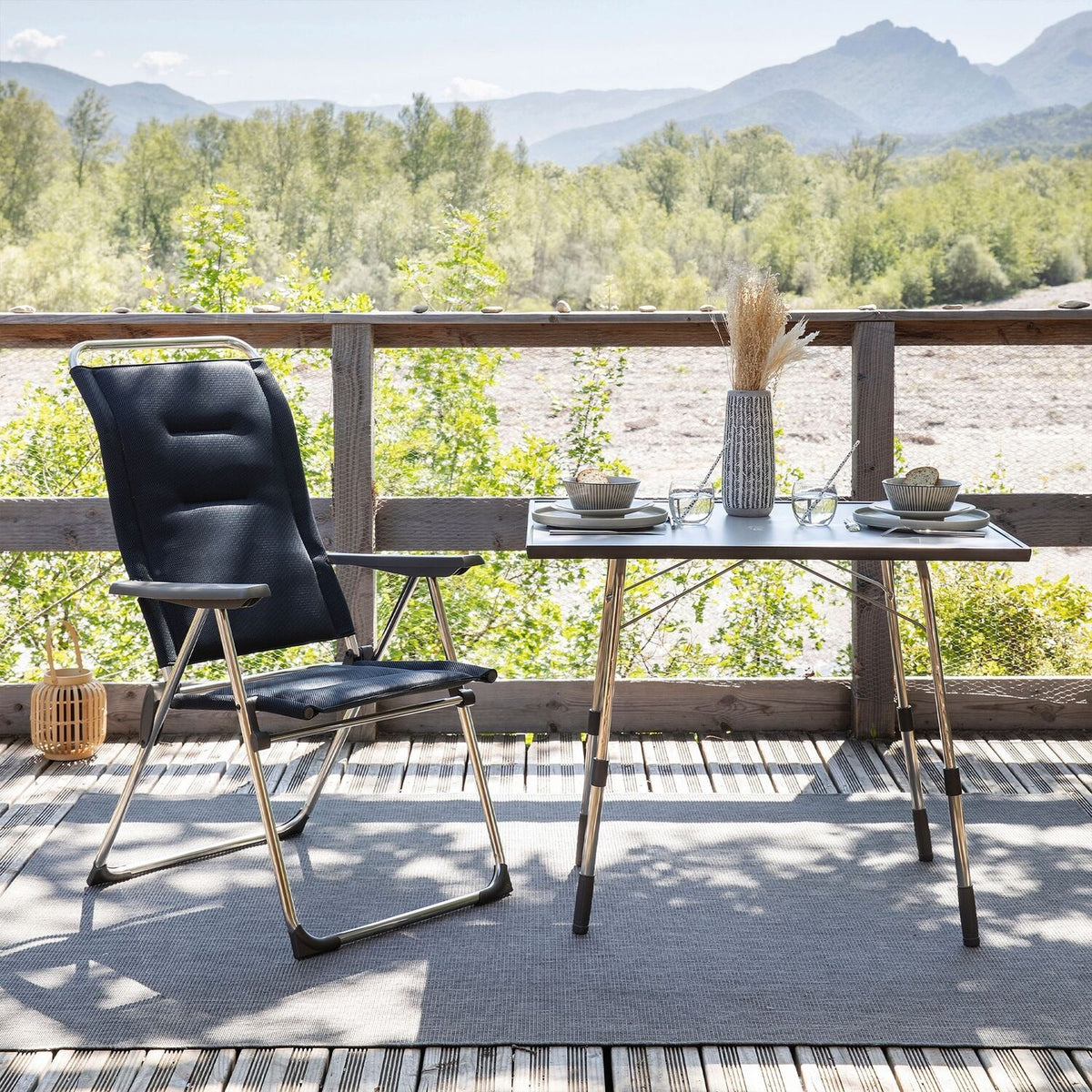 Lafuma Padded Camping Chair Acier